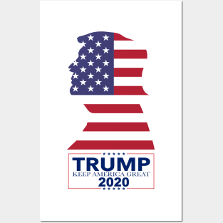 donald trump keep america great again 2020 Posters and Art